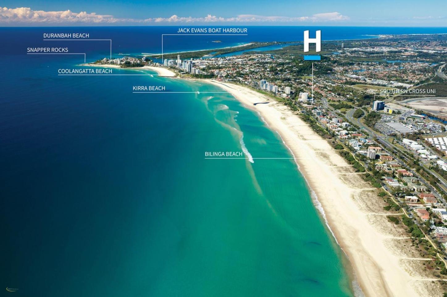 Bila Vista Kirra Beachside Apartments Gold Coast Exterior foto